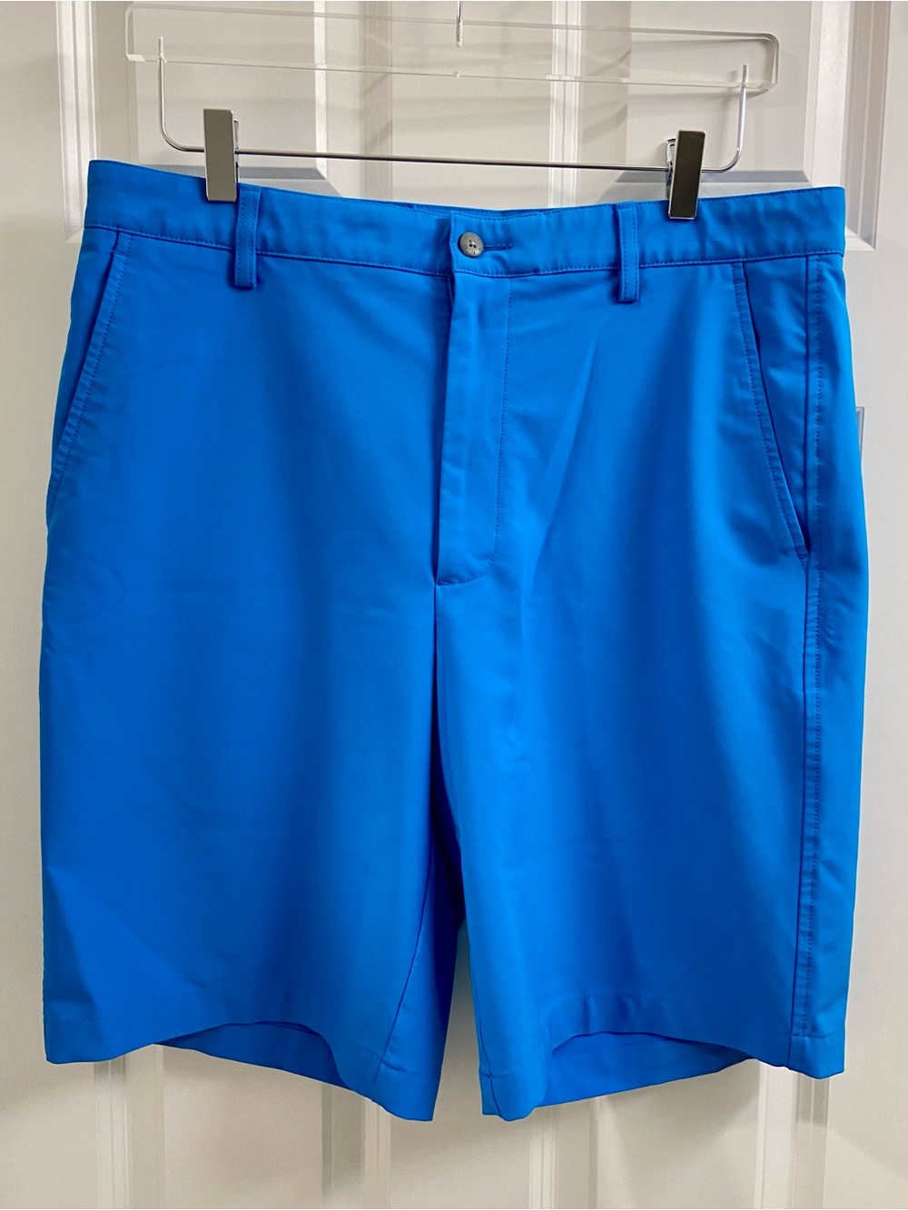 Men's FootJoy FJ Golf Shorts Size 34 X 10 Blue Lightweight Stretch Performance